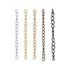 Stainless Steel Tail Chain Bracelet Necklace Extension Chain Ins Style Electroplated Jewelry Accessories