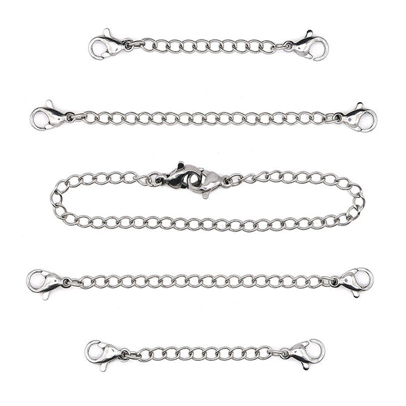 Stainless Steel Tail Chain Lobster Clasp Diy Handmade Jewelry Accessories With Electroplating