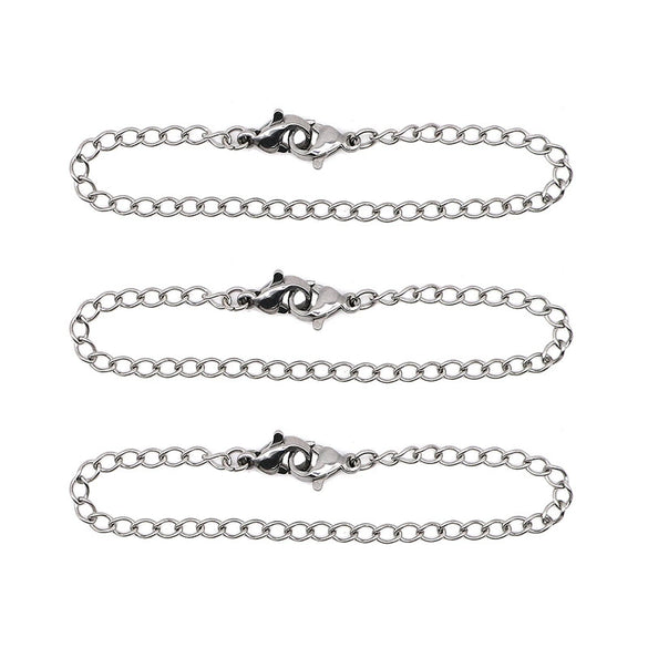 Stainless Steel Tail Chain Lobster Clasp Diy Handmade Jewelry Accessories With Electroplating