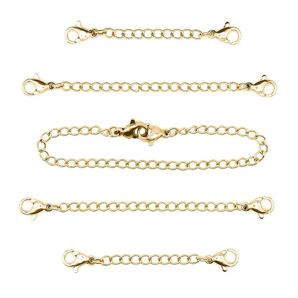 Stainless Steel Tail Chain Lobster Clasp Diy Handmade Jewelry Accessories With Electroplating