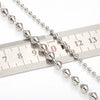 Stainless Steel Tapered Bead Chain Necklace Bracelet With Electrolytic Brightening