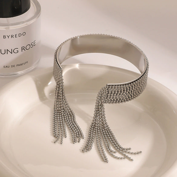 Stainless Steel Tassel Bracelet Electroplated