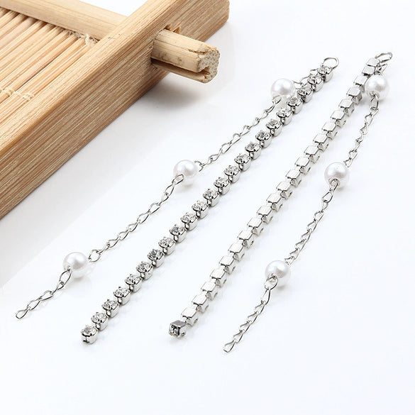 Stainless Steel Tassel Drill Chain Accessories For Earrings And Necklace With Welding Ring And Electroplating