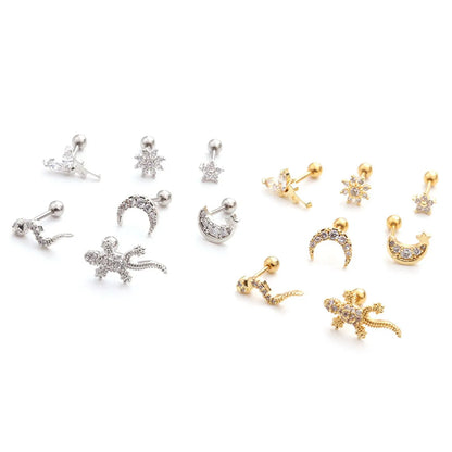 Ear Cartilage Rings & Studs Ethnic Style Animal 316 Stainless Steel  Copper