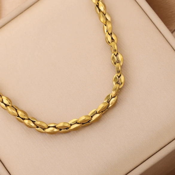 Stainless Steel Thread Pattern Button Shaped Gold Plated Decorative Chain For Necklace Bracelet Accessories