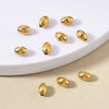 Stainless Steel Threaded Olive Oval Perforated Beads Electroplated Diy Jewelry Accessories Drum Beads