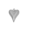 Stainless Steel Threedimensional Heart Pendant Jewelry Necklace Bracelet Accessories With Gold Color Electroplating