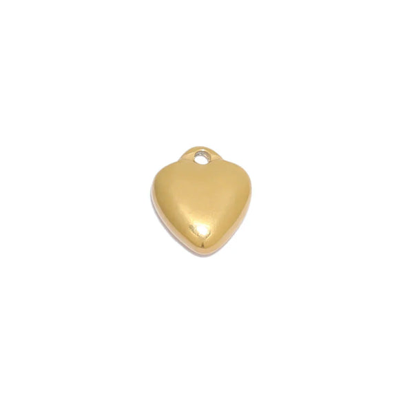 Stainless Steel Threedimensional Heart Pendant Jewelry Necklace Bracelet Accessories With Gold Color Electroplating