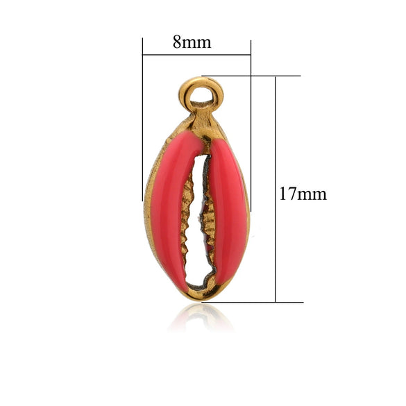 Stainless Steel Threedimensional Oildrip Shell Pendant Diy Jewelry Accessories Handmade