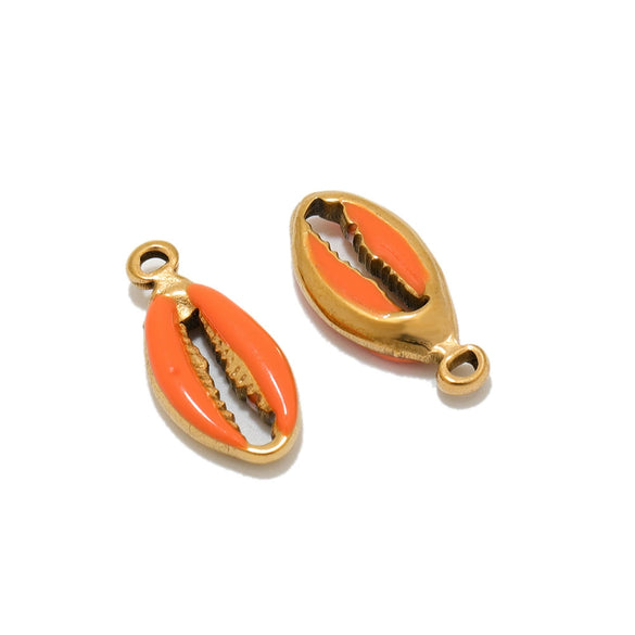 Stainless Steel Threedimensional Oildrip Shell Pendant Diy Jewelry Accessories Handmade