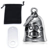 Stainless Steel Tiger Shaped Punk Bell Pendant With Polished Finish Motorcycle Guardian Charm