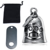 Stainless Steel Tiger Shaped Punk Bell Pendant With Polished Finish Motorcycle Guardian Charm