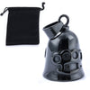 Stainless Steel Tiger Shaped Punk Bell Pendant With Polished Finish Motorcycle Guardian Charm