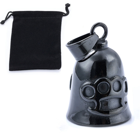 Stainless Steel Tiger Shaped Punk Bell Pendant With Polished Finish Motorcycle Guardian Charm