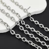 Stainless Steel Titanium Steel Chain Bracelet Necklace Accessories For Men Handmade With Tassel And Electrolysis Treatment