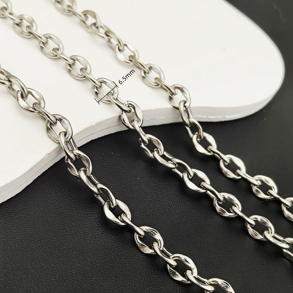 Stainless Steel Titanium Steel Chain Bracelet Necklace Accessories For Men Handmade With Tassel And Electrolysis Treatment