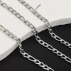 Stainless Steel Titanium Steel Chain Bracelet Necklace Accessories For Men Handmade With Tassel And Electrolysis Treatment