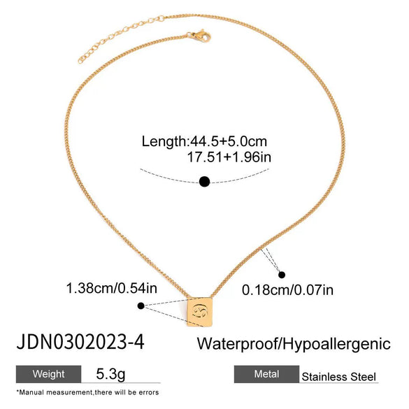 Stainless Steel Titanium Steel Constellation Necklace Electroplating Light Luxury Women's Jewelry