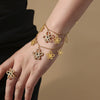 316L Stainless Steel 316L Stainless Steel Flower Jewelry Set With Electroplating Design