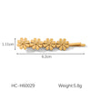 Stainless Steel Titanium Steel Hairpin Duck Bill Clip Women's Hair Accessories 18K Gold Plated Electroplated Ins Minimalist Style