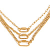 Stainless Steel Titanium Steel Necklace Light Luxury Niche Electroplating Women's