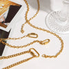 Stainless Steel Titanium Steel Necklace Light Luxury Niche Electroplating Women's