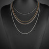Stainless Steel Titanium Steel O Shaped Chain Jewelry With Cross Electroplated Drop Shape Stylish For Men And Women