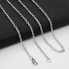 Stainless Steel Titanium Steel O Shaped Chain Jewelry With Cross Electroplated Drop Shape Stylish For Men And Women