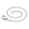 Stainless Steel Titanium Steel O Shaped Chain Jewelry With Cross Electroplated Drop Shape Stylish For Men And Women