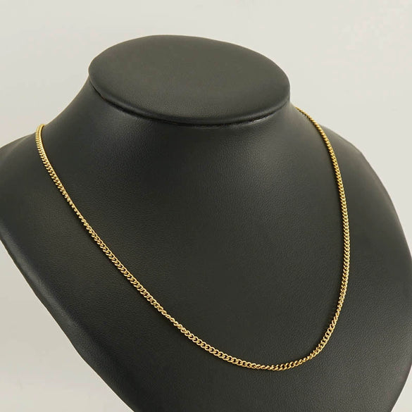 Stainless Steel Titanium Steel Side Chain Unisex Light Luxury Necklace Jewelry With Electroplating