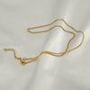 Stainless Steel Titanium Steel Side Chain Unisex Light Luxury Necklace Jewelry With Electroplating