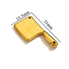 Stainless Steel Tool Pendant Jewelry With Fork And Spoon Pattern Electroplated