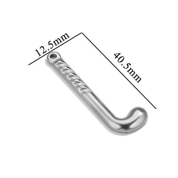 Stainless Steel Tool Pendant Jewelry With Fork And Spoon Pattern Electroplated