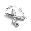Stainless Steel Tool Pendant Jewelry With Fork And Spoon Pattern Electroplated
