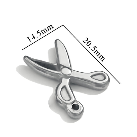 Stainless Steel Tool Pendant Jewelry With Fork And Spoon Pattern Electroplated