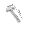 Stainless Steel Tool Pendant Jewelry With Fork And Spoon Pattern Electroplated