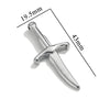 Stainless Steel Tool Pendant Jewelry With Fork And Spoon Pattern Electroplated