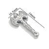 Stainless Steel Tool Pendant Jewelry With Fork And Spoon Pattern Electroplated