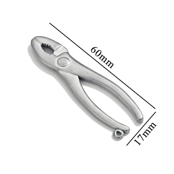 Stainless Steel Tool Pendant Jewelry With Fork And Spoon Pattern Electroplated