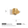 Stainless Steel Totem Geometric Electroplated Threeway With Elbow Spacer Bead Pendant Jewelry Accessories For Bracelet And Necklace