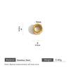 Stainless Steel Totem Geometric Electroplated Threeway With Elbow Spacer Bead Pendant Jewelry Accessories For Bracelet And Necklace