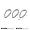Stainless Steel Totem Irregular Border Connector Pendant Necklace Jewelry Accessories With Pvd Gold Electroplating
