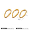 Stainless Steel Totem Irregular Border Connector Pendant Necklace Jewelry Accessories With Pvd Gold Electroplating
