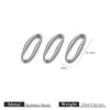 Stainless Steel Totem Irregular Border Connector Pendant Necklace Jewelry Accessories With Pvd Gold Electroplating