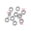 Stainless Steel Totem Pattern Electroplated Round Plane Closed Ring Spacer Loose Beads Jewelry Accessories