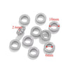 Stainless Steel Totem Pattern Electroplated Round Plane Closed Ring Spacer Loose Beads Jewelry Accessories