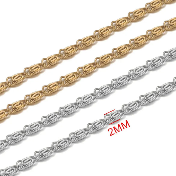 Stainless Steel Totem Pattern Hip Hop Style Handmade Jewelry Chain Making Supplies For Necklace And Bracelet Wholesale