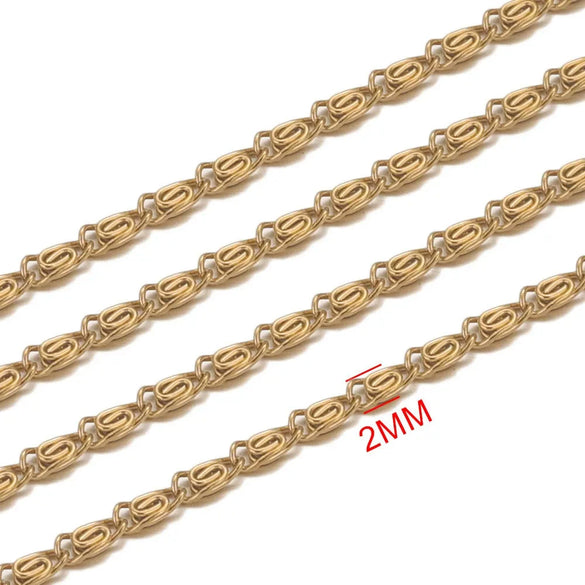 Stainless Steel Totem Pattern Hip Hop Style Handmade Jewelry Chain Making Supplies For Necklace And Bracelet Wholesale