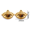 Stainless Steel Totem Pattern Natural Stone Pendant Diy Jewelry Accessories For Earrings And Necklace With Electroplating
