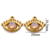Stainless Steel Totem Pattern Natural Stone Pendant Diy Jewelry Accessories For Earrings And Necklace With Electroplating